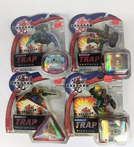 4x 2009 Bakugan Dynamo Trap Vestoria Figures Unused Lot Triad Fortress Piercian - Picture 1 of 5