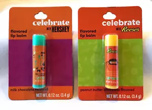 Nuevo QTY 2 HERSHEY y REESE'S bálsamos labiales de chocolate y mantequilla de maní NUEVO~Envío gratuito - Imagen 1 de 9