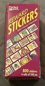 VNTG Perfect print REWARD STICKERS 4 Rolls Assorted Stickers  700+ Stickers l👀k - Picture 1 of 14