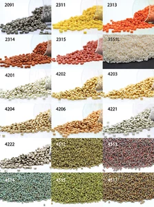 Miyuki Round Rocailles 11/0 Seed Beads - 40grs Bag Various colors - PS41 - Picture 1 of 19