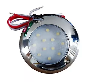 NARROWBOAT 12 LED INTERIOR / EXTERIOR WATERPROOF LIGHT 2W 240LM 12V~28VDC - Picture 1 of 4