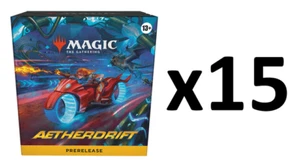 Magic MTG Aetherdrift Prerelease Pack CASE (15 Packs) SEALED IN HAND! - Picture 1 of 1