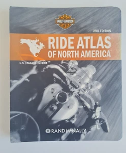 2007 Harley Davidson Ride Atlas of North America 2nd Edition Rand McNally - Picture 1 of 17