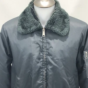 Chaqueta de nailon Bomber Flight Aviator vintage años 80 Rally Express Japón para hombre mediana - Imagen 1 de 11