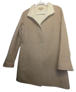 Katherine Kelly Women's Coat Wool Alpaca Button Size M - Picture 1 of 3