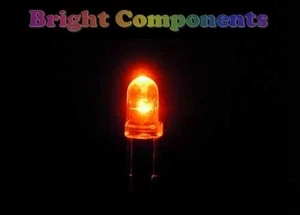 10 x Orange LED 3mm - Ultra Bright - UK Seller - Picture 1 of 1