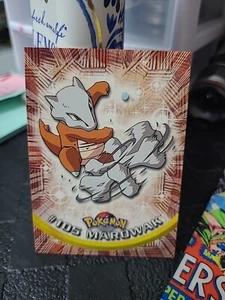 2000 Pokemon MAROWAK #105 (Non Holo) Topps Blue Logo 1st Ed TV Animation NM-MT - Picture 1 of 2