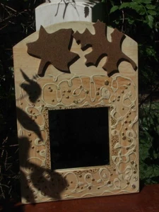 Kunst Handarbeit Wandspiegel Creme und Gold - Bild 1 von 8