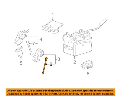 GM OEM 07-14 Avalanche Ride Control Components-Front Link Assy 25379115 - Imagem 1 de 2