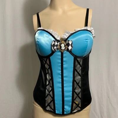 Storybook Corset Alice In Wonderland Cosplay Costume Halloween Size Womens S/M - Image 1 of 4