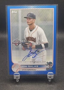 2022 Topps Pro Debut Blue Auto /150 Jose Salas #PD-197 Auto - Picture 1 of 4