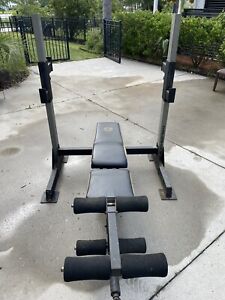 Gold’s Gym Weight Bench…incline/decline, leg extension, adjustable height