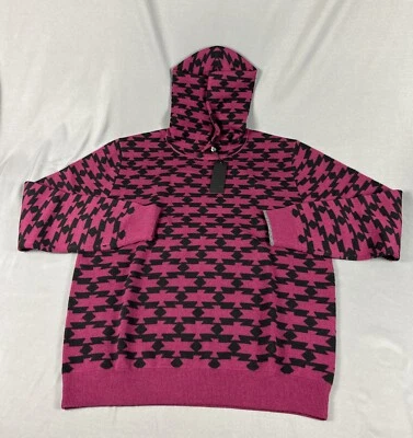 Greyson Sweater Hoodie Koko Thunderbird Print XXL Hawkeye Wool Cashmere NWT $395 - Image 1 of 4