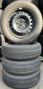 4 Orig VW Winterräder Stahl 195/65 R15 91T VW Golf V Touran Caddy 1K0601027CB 16 - Bild 1 von 3