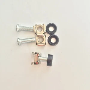 12 piezas de tuercas de jaula de montaje en rack M6 con lavadoras de nailon (servidor de clips cuadrados) - Imagen 1 de 4