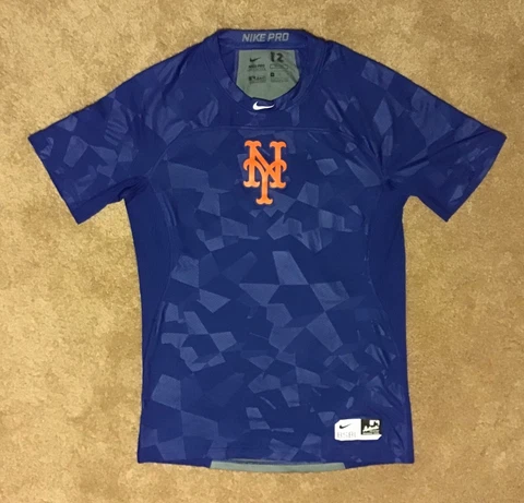 Authentic MLB New York METS Nike Baseball Pro Combat Hyper Cool Shirt Medium #12 Cover