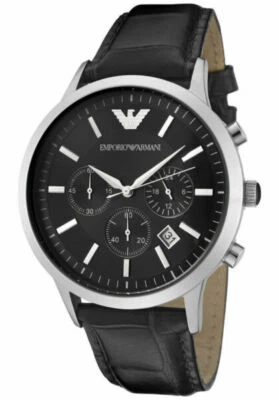 Reloj para hombre Emporio Armani Renato clásico cronógrafo cuarzo esfera negra AR2447 Foto 1 de 4