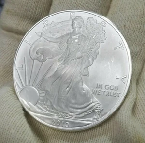 2010 ASE $ 1 Dollar American Eagle 1 oz .999 Silver Coin - Picture 1 of 3