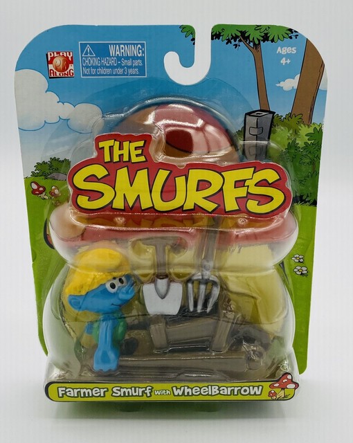 Smurfs Micro Village Papa Smurf & Smurfette DELUXE *2 IN 1 * NEIGHBOR PACK  Jakks