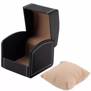 SKNY Negro Ranura Única Cuero PU Reloj Exhibición Estuche Organizador Caja de Regalo Almacenamiento - Imagen 1 de 6