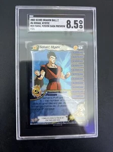 SGC GRADED 10 DBZ CCG GOHAN MYSTIC LVL 4 FOIL UNLIMITED BUU SAGA - Picture 1 of 3