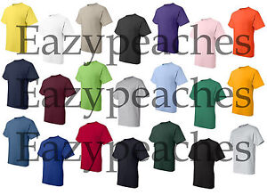 Peaches Mens Big Tall POCKET Tees LT-2XLT 3XLT 4XLT 50/50 COTTON BLEND T-Shirts