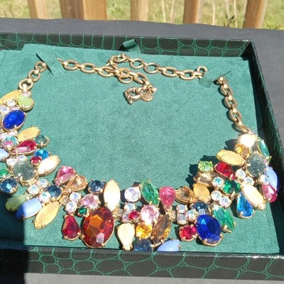 Collar de cristal de confeti J Crew Foto 1 de 4