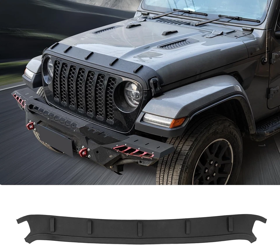 Hood Protector Compatible with 2020+ Jeep Gladiator JT 2018+ Jeep Wrangler JL Ho - Image 1 of 4