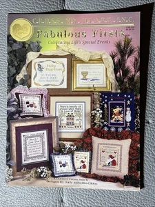 CMH Cross My Heart Cross Stitch Pattern Booklet Fabulous Firsts 13 Designs - Picture 1 of 4