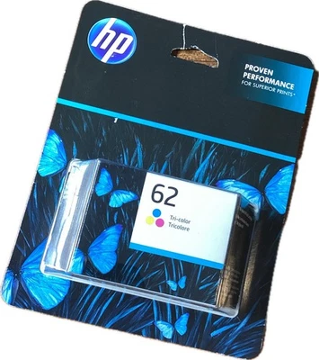 OEM HP 62 Tri-Color Ink Brand New Sealed Ink For Printer Exp Mar 2025 - Image 1 of 4