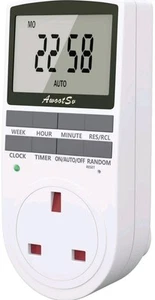 Enchufe temporizador digital 20 encendido/apagado enchufe programable 24 horas 7 días ahorro de energía - Imagen 1 de 7