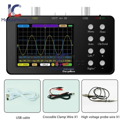 Digital Oscilloscope 10MHz Bandwidth Dual Channel Oscilloscope Signal Generator - Image 1 of 4