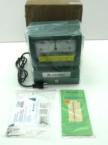 Acroprint 012070413 Model 150 Analog Automatic Print Time Clock Green New In Box - Picture 1 of 15