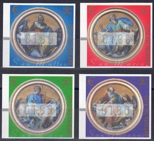 VATICANO 2002 Automatici 1,80 (fili di seta) 4v MNH** - Foto 1 di 1