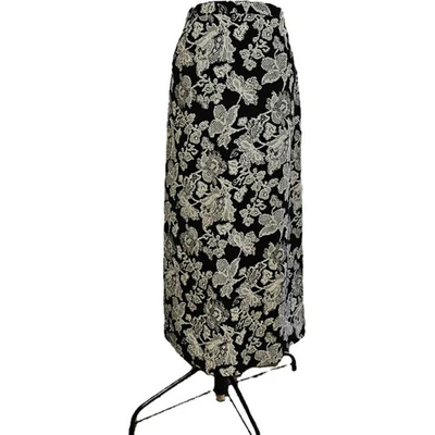 Maxi Falda Vintage Y2K Briggs Negra Estampado Encaje Talla XL Cachicho Hada Grunge Foto 1 de 4