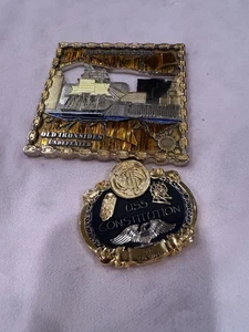 USS Constitution Challenge Coin Bundle. Two Collector Items - Picture 1 of 5