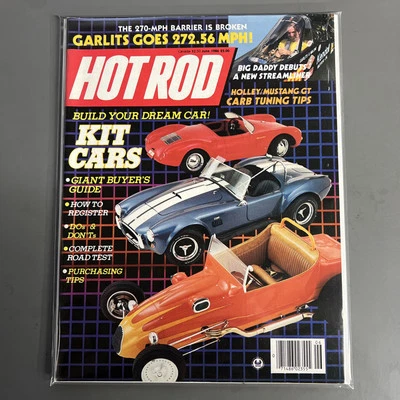Hot Rod Magazine  June 1986 Vintage Classic Custom Muscle Cars Track Cobra Kit - Image 1 of 4