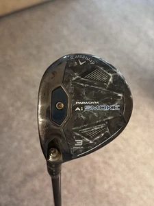 Callaway Paradym Ai Smoke Max 3 Wood 15* Left-Handed Club Head Only LH Component - Picture 1 of 6