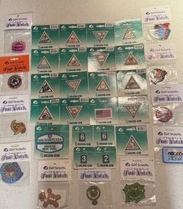 Girl Scouts Patches – Variety of Badges & Emblems, Unused Condition 30-New - Picture 1 of 6