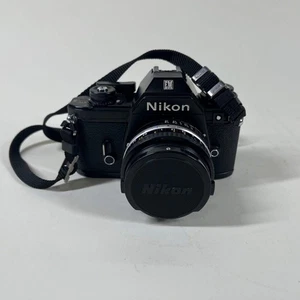 Nikon EM 35MM Film Camera + 50mm f/1.8 Nikon Series E Lens - Picture 1 of 7