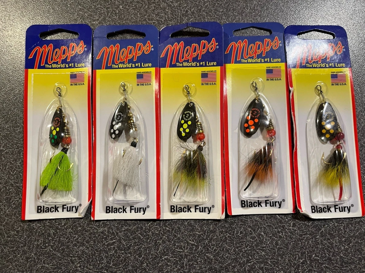 DAIWA Mepps Black Fury Spinner Orange Dots 52 36001 00