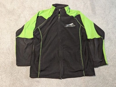 Vintage Arctic Cat Jacket Mens XL Black Cat's Pride Fleece 90s Snowmobile  - Image 1 of 4