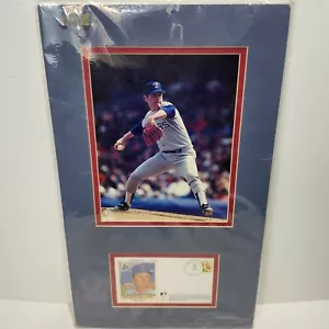 Nolan Ryan Cachet 1991 Texas Rangers primo giorno copertina e lavagna opaca fotografica - Foto 1 di 7