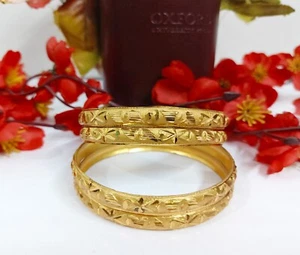Indian Gold Plated Bangles Bracelets Party Wear Women Bridal Wedding Jewellery - Picture 1 of 6