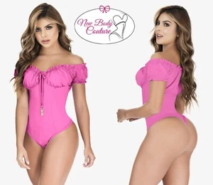 Bodysuit Tummy Control Shapewear Thong Shaper Reductor Colombiano ONE SIZE 4720 - Picture 1 of 32