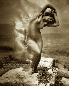 1921 Edward Steichen "Wind Fire" Photo - Theresa Duncan Dancing On the Acropolis