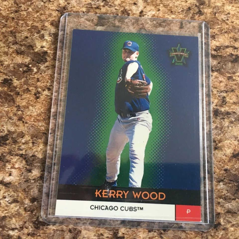 2000 PACIFIC VANGUARD GREEN PARALLEL SERIAL #'D/199 KERRY WOOD CUBS - Image 1 of 1