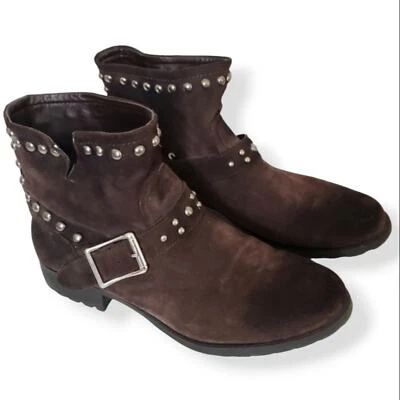 Botines Kelsi Dagger de cuero Max para mujer con tachuelas marrón talla 9,5 Foto 1 de 4