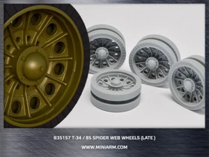 Miniarm MA-35157 1/35 T-34/85 Spider Web Road Wheels Set (Late Type) - Bild 1 von 1