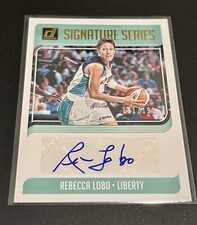 2019 Donruss WNBA Signature Series Gold Press Proof #1 Rebecca Lobo Auto /199